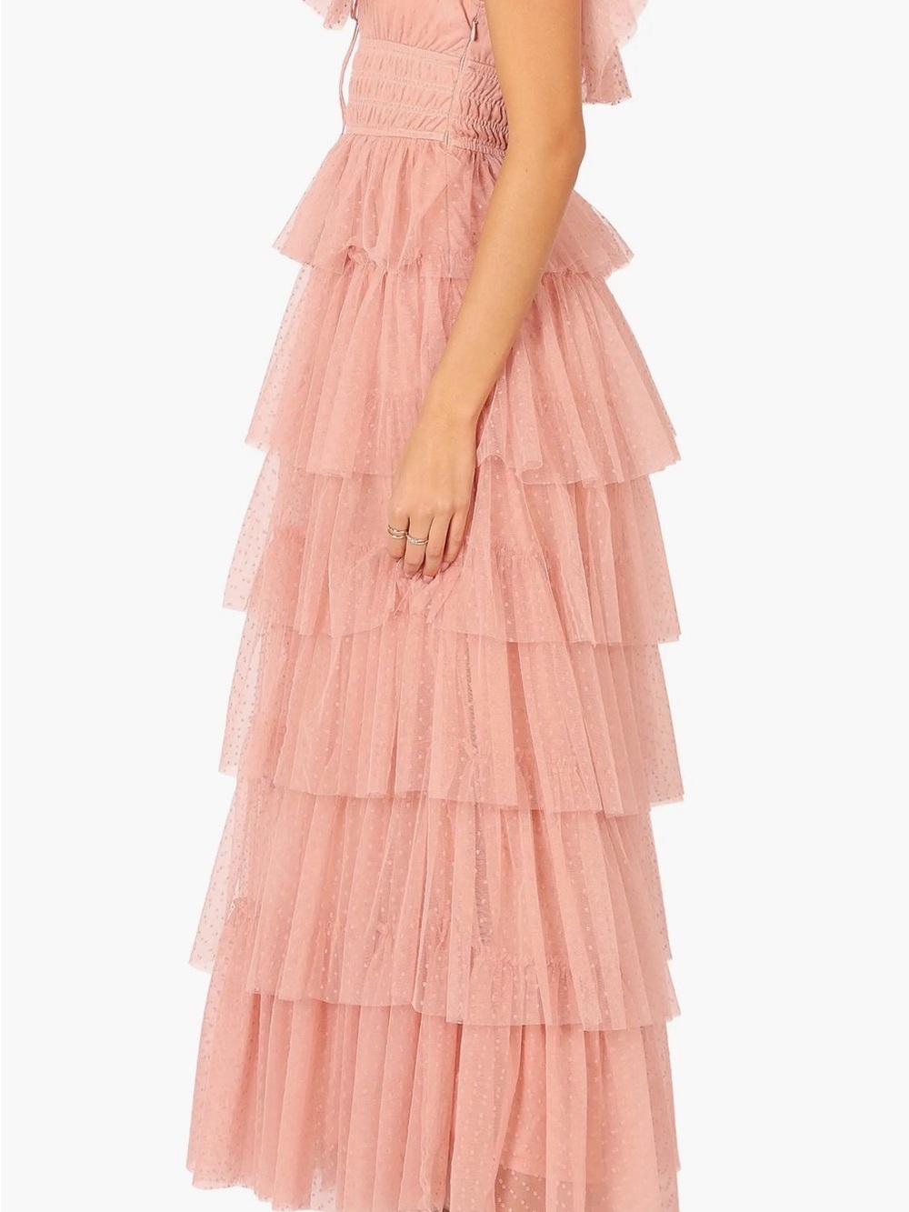 Petal & Pup Blush Pink Tiered Ruffle Maxi Dress - Picture 5 of 5